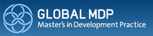 Global MDP, Masters in Development Practice logo.